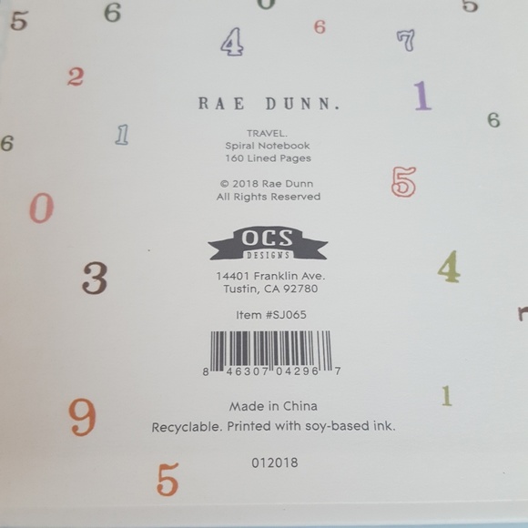 Lot of 2 Rae Dunn Notebook Travel Journal New - Picture 7 of 7
